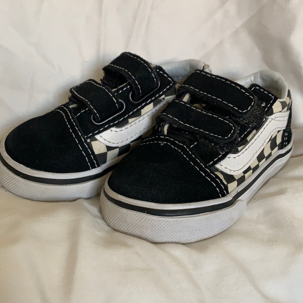 Vans Old Skool Velcro Toddler Size 4.5